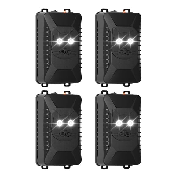 Paddsun Ultrasonic Rodent Traps, 4 Pack Plug-in Mouse Rat Pest Bat Squirrels Skunks Traps for Car with Battery Powered Under Hood Keep Mice Out of Cars Engines Indoor Outdoor Garage Room