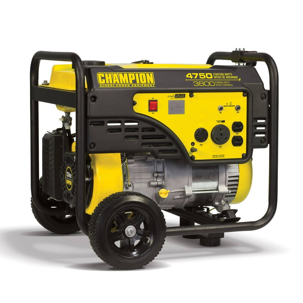 Champion 4750/3800Watt RV Ready Portable Generator with Wheel Kit