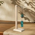 thumbnail image 6 of Wind Chime Stand Pendant Display Windchime Holder Wooden with Metal Hook for Countertop Dinner Table Decor, 6 of 9