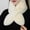 beige, variant on Women Cute Thicken Faux Rabbit Fur Plush Solid Color Neck Warmer Cross Scarf Neck Scarf Neckerchief Wrap BLACK
