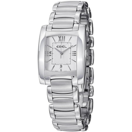 Ebel Brasilia 9257M32-64500 28x28mm Silver Steel Bracelet & Case Synthetic Sapphire Women's Watch