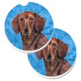 thumbnail image 1 of Blue Dachshund Ensemble de 2 sous-Verres pour Voiture, 1 of 1