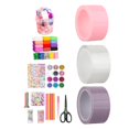 thumbnail image 3 of tredstone 1/2/3 Classe Double Face Bande Solide et Fiable Pack de 5 Violet Rose Clair 3 Rouleaux Boîte de Rangement 1 Pc, 3 of 6