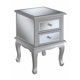 thumbnail image 1 of Mesa auxiliar de 2 cajones con espejo Gold Coast Victoria Convenience Concepts U12-245, 1 of 2