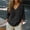 Black, variant on Cotton GauzeTops For Women Elbow Sleeve Basic Shirt Tunic Blouse Beach Vacation Tees Cotton Cotton Linen Shirts Gauzy 3/4 Sleeve Dressy Casual Clothes Womens LinenTopsWith Pocket White L