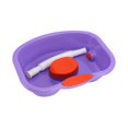 thumbnail image 4 of Bañera de lavado de cabello enjuague Tazón de limpieza para el cabello bandeja de lavado portátil bandeja para lavado para sala de estar de noche Púrpura, 4 of 8