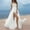 White, variant on Gspmoly Women Dress, Women'S Spring/Summer Sleeveless Lace Chiffon White Evening Dress with A Wide Open Hem Dress Wrapped Chest Dress Long Dress Cocktail Dresses for Women up to 60% Off