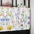 thumbnail image 6 of Watercolor Floral Valances for Windows Farmhouse Kitchen Curtains Valances Rod Pocket Valance Curtains for Kitchen Windows Spring Rustic Botanical Blossom Window Valances for Bathroom Bedroom 54"x18", 6 of 6