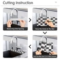 thumbnail image 5 of Yayeee Faucet Mat for Kitchen Sink 14.7" Diatomite Long Splash Guard Pad, Black and Gray Plaid Pattern, 5 of 7
