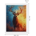 thumbnail image 2 of Diamond Art Kit for Adults, Majestic Stag Under Fiery Sky Diamond Painting for Adults Beginners, 5D DIY Diamond Art Painting Kits, Colorful Diamond Painting Craft for Home Decor 12x16, 2 of 7