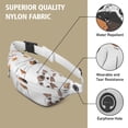 thumbnail image 5 of Fanny Pack Halloween Dogs in Ghost Costumes Waist Pack Bag,Running Cross Bag,Waterproof Large Fanny Packs for Women Men for Travel Running Hiking Cycling, 5 of 6