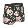 thumbnail image 4 of Uemuo Rose Flowers Pattern Men's Boxer Briefs,Trunk Anti-Chafing,Comfortable, Durable, and Stylish Underwear-Medium, 4 of 9