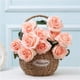 thumbnail image 2 of Ramo de Rosas de Simulación ENTASSER 10 Piezas Flores Decorativas para Bodas Adornos para el Hogar, 2 of 5