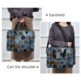 thumbnail image 6 of FORMRS 16" Laptop Bag Carrying Sleeve Case with Handle Travel Shoulder Briefcase, Elegant Hexagon Pattern, 6 of 8