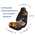 thumbnail image 5 of Honeii Elegant Lady With Hat for Car Seat Covers Full Set, Seat Covers for Cars, Car Seat Protector Waterproof, Leather Car Seat Cushion-2 PCS, 5 of 9