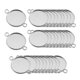 thumbnail image 1 of Bandejas colgantes 30pcs Bisel Cabochon Bandeja En Blanco Colgante Fabricación De Joyas Plata Antigua 6mm, 1 of 6