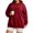 Wine, variant on Binmer Women’s Plus Size Crew Neck Long‑Sleeve Sweatshirt, Oversized Casual Solid Color Pullover Top with Front Pocket,Sizes L-5XL
