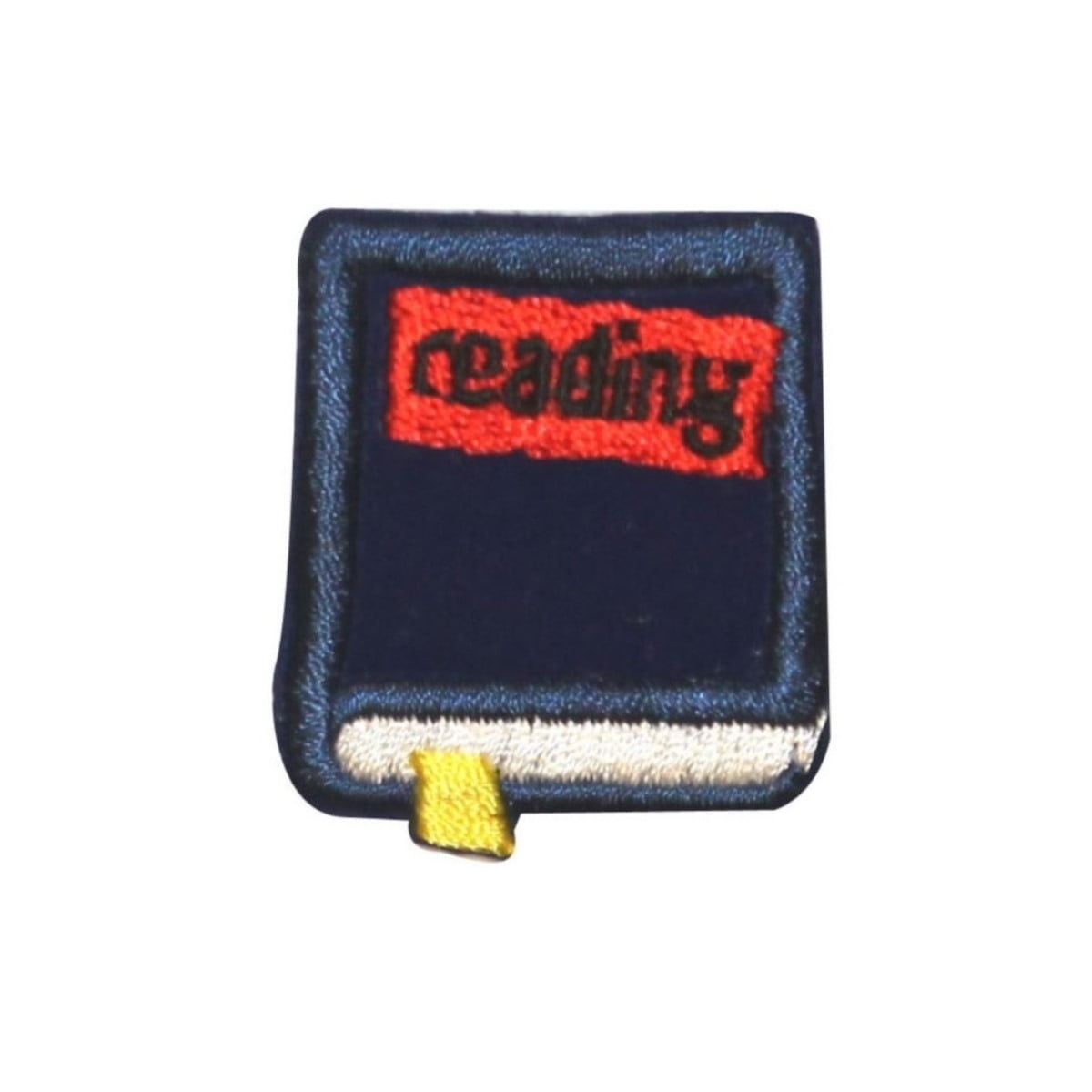 ID 0987A School Reading Book Patch English Bookmark Embroidered IronOn