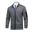 thumbnail image 1 of Ceisia Men's Thickened Hooded Sweater Jacket Zip Up Pockets Gift Long Sleeve Casual Outerwear, 1 of 9