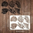 thumbnail image 2 of Seashell Plastic Stencil for Walls and Crafts DIY 11.7x8.3 inch Reusable The Undersea World Drawing Painting Stencil Template for Painting on Wood Floor Furniture Paper and Fabric, 2 of 9