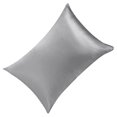 thumbnail image 3 of Funda de almohada de diseño simple Home Dorm Apartment Hotel Funda de almohada Funda de almohada de cama de color sólido, Gris plateado Eigraketly HA000545-03B, 3 of 7