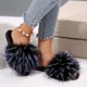 thumbnail image 3 of Xucatan Women's Plush Winter Slippers with Cute Decorations Cozy Fleece-Lined Indoor House Shoes, Non-Slip Comfortable Casual Flat Slides for Women Gift, 3 of 8