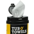 thumbnail image 4 of Tub O' Towels Heavy-Duty 7" x 8" Size Multi-Surface Cleaning Wipes, 40 Count Per Canister, 4 of 11