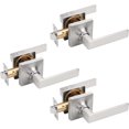 thumbnail image 1 of Square Passage Door Handles Interior Matte Door Handles Indoor Keyless Non-Locking Lever Set for Hallway or Closet Doors Reversible for Right/Left Handed Door, 1 of 6