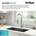 thumbnail image 5 of KRAUS Bolden Commercial Style 2-Function Single Handle Pull Down Kitchen Faucet in Stainless Steel / Chrome, 5 of 8