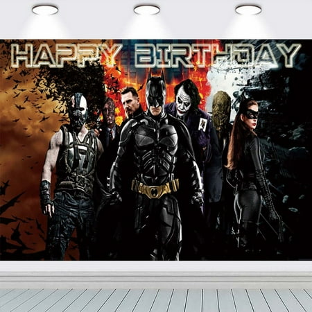 Batman Bat Man Background Taspestry Post Banner Backdrop Party Supplies Wall Decor