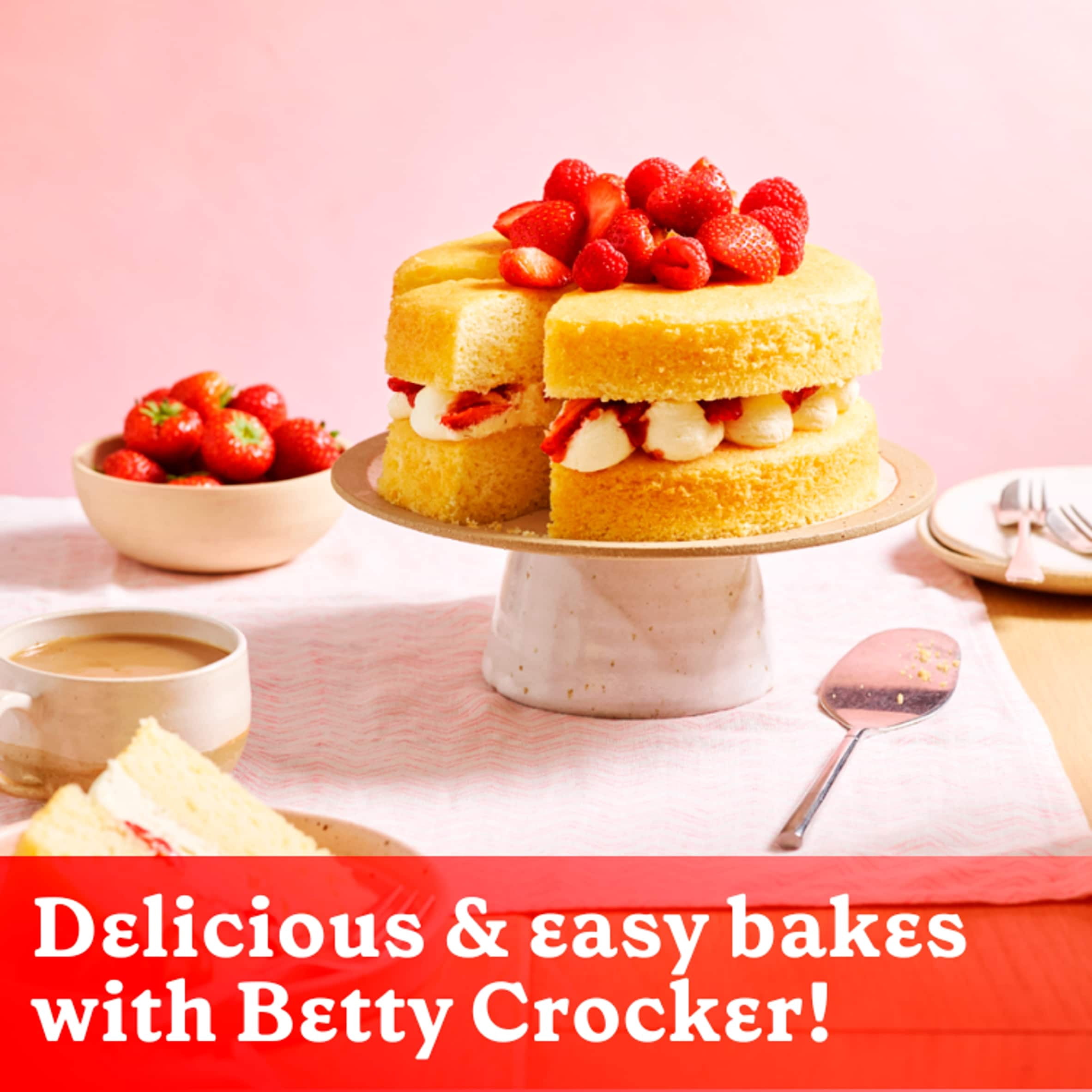 Betty Crocker Bake Smart Sugar Free Vanilla Cake Mix 350g, Imported from Britain