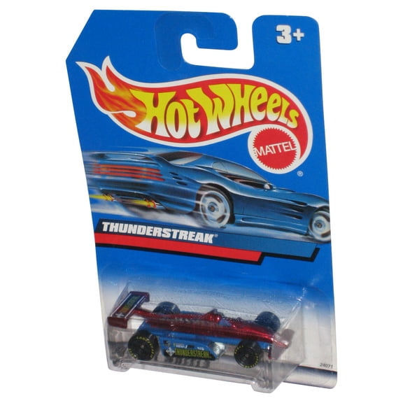 Hot Wheels Thundersteak (1998) Mattel Die-Cast Red & Blue Toy Car