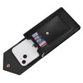 thumbnail image 4 of TECH CIRCLE Universal Inch Crossbody Phone Bag with Adjustable Shoulder Strap, Premium PU Leather Built-in Card Slot Shockproof Portable Cash Pocket Phone Case Bag, Black, 4 of 4