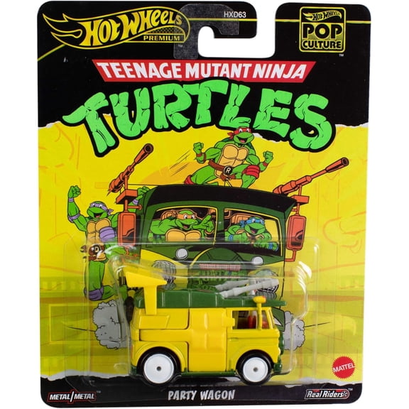Hot Wheels Premium TMNT Kids Car and Truck Play Vehicles, Diecast Metal