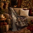 thumbnail image 3 of Sepia-Toned Vintage Ghost Holding Bouquet Mysterious Painterly Art, Festive Halloween Scene, Warm Flannel Blanket for Living Room and Family Room, Art Lovers Halloween Gift, Festive Home Decor, 3 of 9