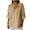 #1Linen Button Down_Khaki, variant on Linen T-Shirts for Womens,Women'S 3/4 Length Sleeve Womens Tops Henley Neck Tunic Blouses Front Button Tunic Tops Relaxed Fit Tees Shirts Beach Holiday Clothes