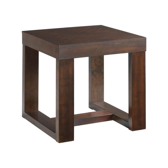 Square End Table, Cherry Finish Accent Table, Living Room Furniture