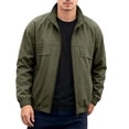 thumbnail image 3 of Full Zip Jackets for Men,Lightweight Windproof Waterproof Outdoor Casual Rain Coat,Packable Design for Hiking,Fishing, 3 of 6