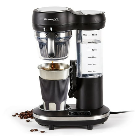 

Haoran Grind and Go Plus Coffee Maker Automatic Single-Serve Coffee Machine with 16-Oz