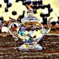 thumbnail image 3 of Crystal Teapot Figurine Chinese Collection Ornament Home Office Decor 1.7-Inch, 3 of 10