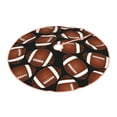 thumbnail image 2 of Kll Brown Football On Black Christmas Tree Skirt 36",Party Decorations Farmhouse For Christmas Decorations Holiday Party, 2 of 8