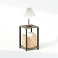 thumbnail image 4 of Furinno Turn-N-Tube End Table, Side Table, Grey Oak/Black, 4 of 6