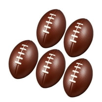 NIAIZEK Small PU Rugby Set of 5 Light Brown Training for Kids and Adults