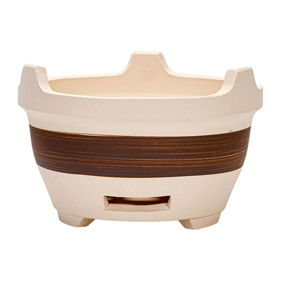 Estufa de carbón de arcilla de cerámica, parrilla Yakitori, soporte para calentador de té, estufa de barbacoa portátil multiusos para acampar al aire , M M DYNWAVEMX Estufa de carbón