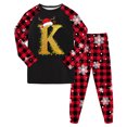 thumbnail image 1 of Huesdet Ensemble pour Garçons et Filles Pantalon Long Manches Longues Col Rond Imprimé 3D (6-7 Ans, Noir), 1 of 4