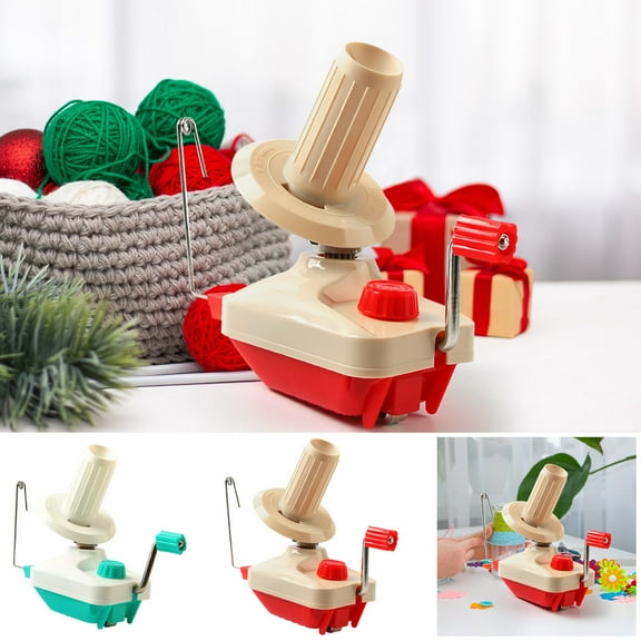 Msgweeeg Knitting Tools Manual Yarn Winder Compact Clamp on Portable Table Mount Smooth Crank Quick Tidy Winding Spindle for Knittersand Crocheters Winding Center Pull Balls for Knitting