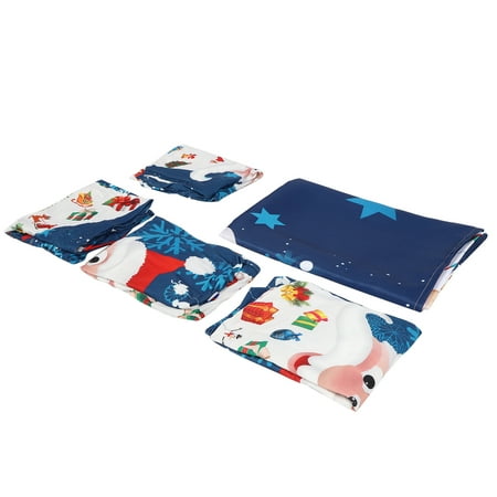 

Table Cover Tablecloth Decoration Elastic Edged Chair Covers Set Camping For Buffet Table Holiday Parties Red Santa Claus Blue Santa Claus Gift Box Bell Type Flash Type