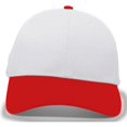 thumbnail image 1 of Pacific Headwear 805M.108.OS Coolport Mesh Hook & Loop Adjustable Cap, Silver & Red - One Size, 1 of 1
