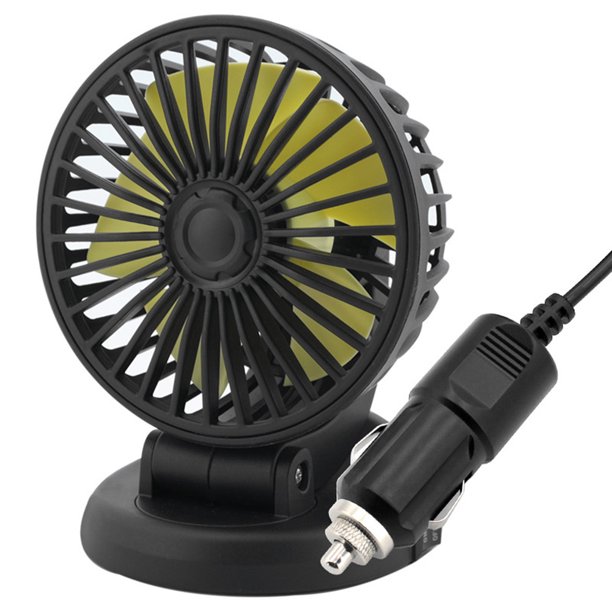 Ventilador Coche 5/12/24 V Circuladores Aire USB 2 Velocidades para Coche SUV Camión RV (12 V)