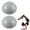 Gray, variant on BESTSKY 2 Pcs Exercise Ball,6.3"*6.3"*3.15" Excersing Ball,Anti-Slip Texture Pilates Ball,Gray